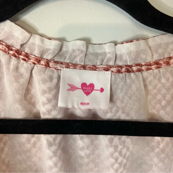 Buddy Love Ray Red Patterned Mini Dress - Picture 4 of 7